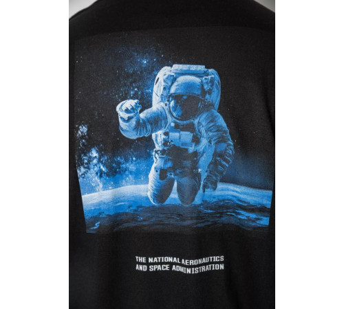 Футболка чоловіча з принтом, колір чорний, 244R2125