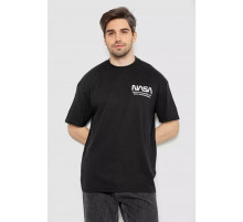 Футболка чоловіча з принтом, колір чорний, 244R2125