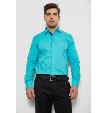 Сорочка чоловіча, колір бірюзовий, 214R7158