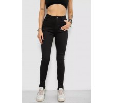 Джинси жіночі Skinny стрейч, колір чорний, 182R9676