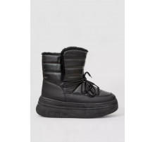 Дутики жіночі зимові на хутрі, колір чорний, 248RAM021