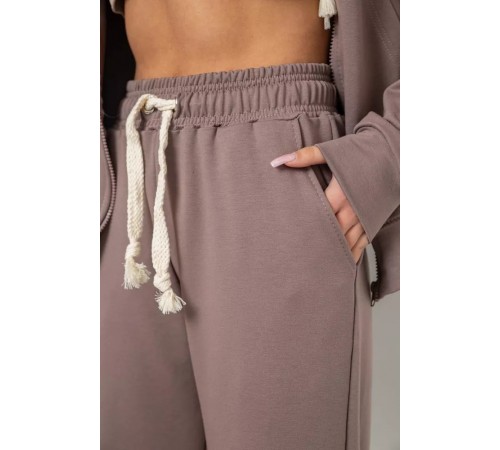 Женский спортивный костюм, цвет мокко, 241R2001-10 Женский спортивный костюм, цвет мокко, 241R2001-10