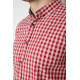 Сорочка чоловіча в клітку, колір червоний, 214R832