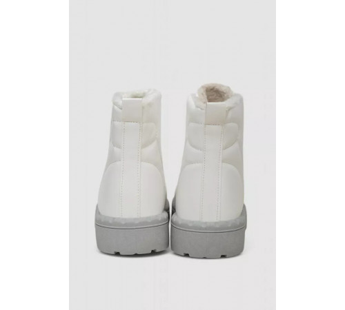 Кроссовки женские зимние на меху, цвет бело-серый, 248RFM12