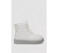 Кроссовки женские зимние на меху, цвет бело-серый, 248RFM12