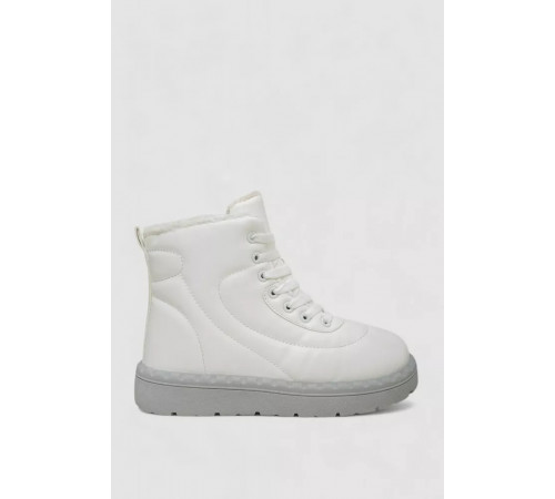 Кроссовки женские зимние на меху, цвет бело-серый, 248RFM12