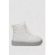 Кроссовки женские зимние на меху, цвет бело-серый, 248RFM12