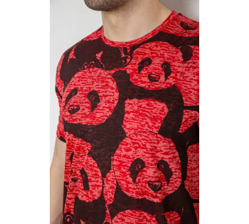 Футболка чоловіча з принтом, колір червоний, 244R6034