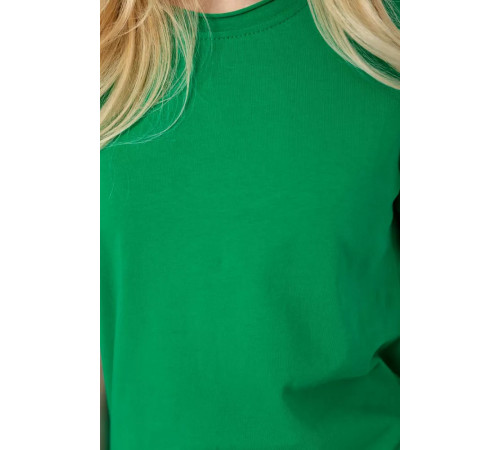 Женская футболка однотонная, цвет зеленый, 102R5248