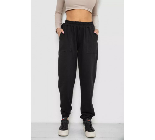 Спортивні штани жіночі, колір чорний, 238R115