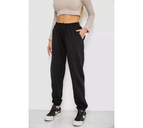 Спортивні штани жіночі, колір чорний, 238R115