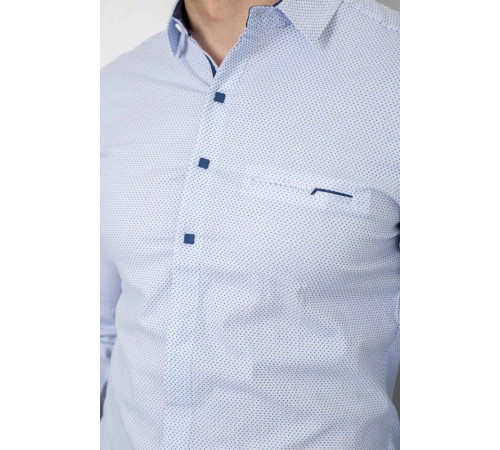 Рубашка мужская с принтом, цвет белый, 214R7169