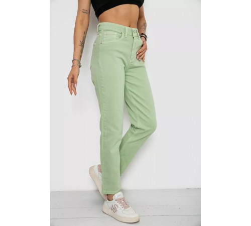 Джинси жіночі Mom's, колір м'ятний, 182R1139