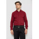 Рубашка мужская с принтом, цвет бордовый, 214R7365-1.