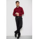 Рубашка мужская с принтом, цвет бордовый, 214R7365-1.