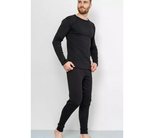 Термобілизна чоловіча на флісі, колір чорний, 247R003