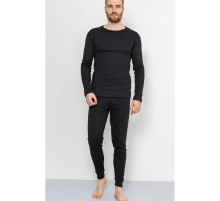Термобелье мужское на флисе, цвет черный, 247R003