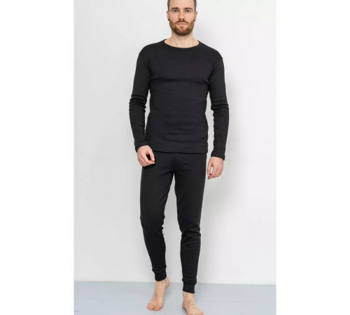 Термобілизна чоловіча на флісі, колір чорний, 247R003