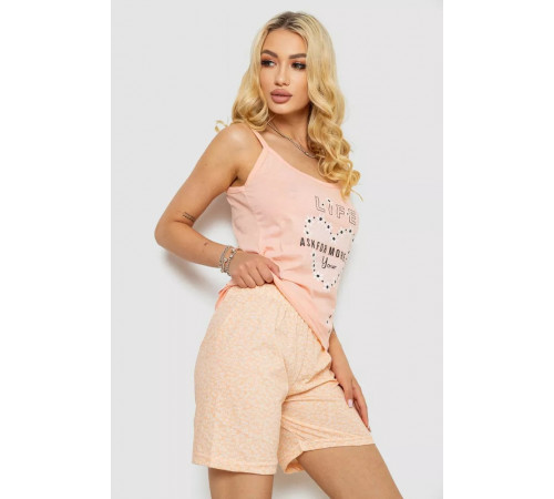 Піжама жіноча, колір персиковий, 243R50303
