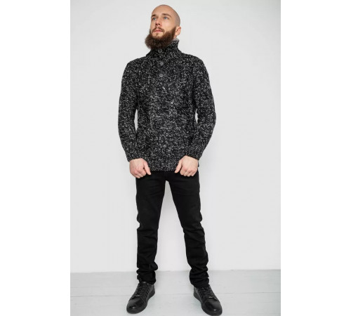 Светр чоловічий, колір чорно-сірий, 214R10323