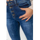 Джинсы женские с потертостями, цвет синий, 214R1417.