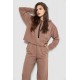 Женский спортивный костюм двунитка, цвет мокко, 252R500