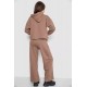 Женский спортивный костюм двунитка, цвет мокко, 252R500