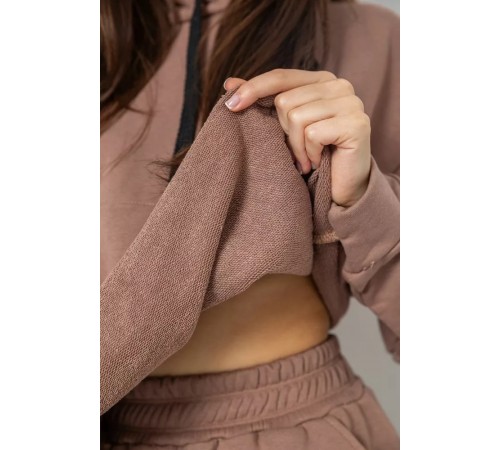 Женский спортивный костюм двунитка, цвет мокко, 252R500 Женский спортивный костюм двунитка, цвет мокко, 252R500