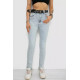 Джинси жіночі Skinny Американки, колір блакитний, 182R00659