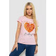 Футболка жіноча з принтом, колір рожевий, 244R2204
