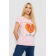 Футболка жіноча з принтом, колір рожевий, 244R2204