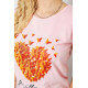 Футболка жіноча з принтом, колір рожевий, 244R2204