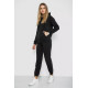 Спорт костюм жіночий на флісі, колір чорний, 241R1530