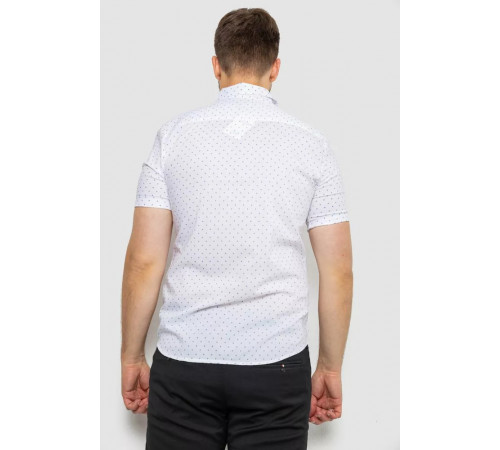 Сорочка чоловіча з принтом, колір білий, 214R6917-4