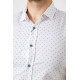 Сорочка чоловіча з принтом, колір білий, 214R6917-4