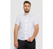 Сорочка чоловіча з принтом, колір білий, 214R6917-4