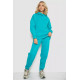 Спортивный женский костюм на флисе, цвет бирюзовый, 247R10765