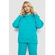 Спортивный женский костюм на флисе, цвет бирюзовый, 247R10765