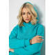 Спортивный женский костюм на флисе, цвет бирюзовый, 247R10765