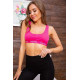 Трикотажный топ для спорта, розового цвета, 131R2311