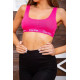 Трикотажный топ для спорта, розового цвета, 131R2311