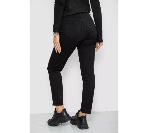 Джинси жіночі стрейч, колір чорний, 182R3022