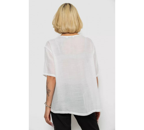 Блуза, цвет молочный, 244RM205