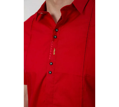 Рубашка мужская, цвет красный, 214R7447
