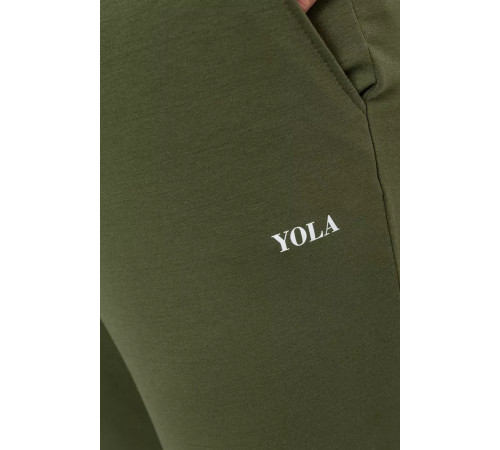 Спорт штани жіночі демісезонні, колір хакі, 129R1488