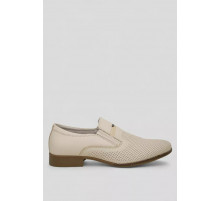 Туфлі чоловічі з перфорацією, колір бежевий, 243RC1591