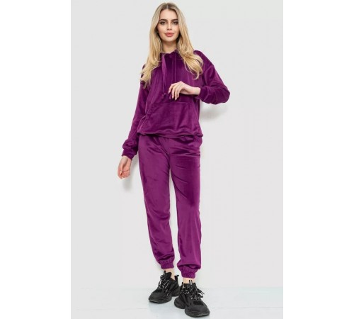 Спорт костюм женский велюровый, цвет фиолетовый, 177R022 Спорт костюм женский велюровый, цвет фиолетовый, 177R022