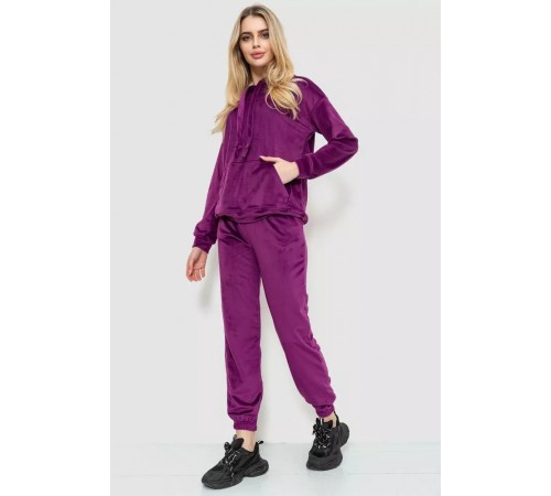 Спорт костюм женский велюровый, цвет фиолетовый, 177R022 Спорт костюм женский велюровый, цвет фиолетовый, 177R022