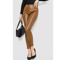 Лосины из экокожи, цвет коричневый, 186R5363