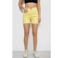 Шорты женские джинсовые, цвет желтый, 182R1491.